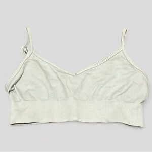 aritzia tna triangle sports bra in white
